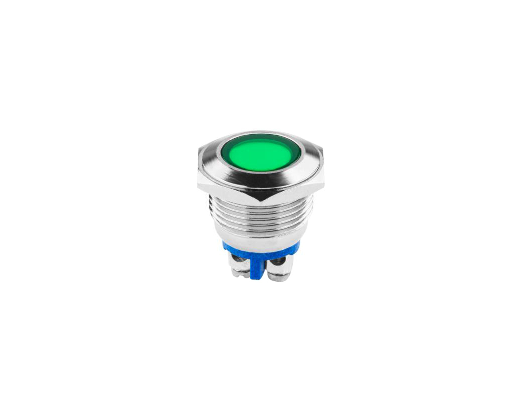 Kontrolka LED 18 mm 12V zielona EK5674 LED0158