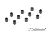 Podkładki aluminiowe 3 x 6 x 6,0 mm - czarne (10) XRAY
