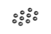 Podkładki aluminiowe stożkowe 3x6x2mm - czarne (10 XRAY