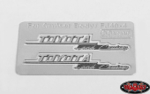Boczne metalowe emblematy do nadwozia RC4WD Cruiser (strona B) RC4WD