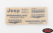 Metalowe emblematy do Axial SCX10 Jeep Wrangler RC4WD