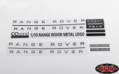 Zestaw metalowych emblematów do Range Rovera Classic RC4WD w skali 1/10 JS