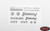 Metalowe emblematy MST 1/10 CMX z korpusem Jimny J3 (srebrne) RC4WD