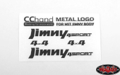 Metalowe emblematy MST 1/10 CMX z korpusem Jimny J3 (czarny) RC4WD