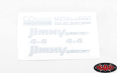Metalowe emblematy do MST 1/10 CMX z korpusem Jimny J3 (białe) RC4WD