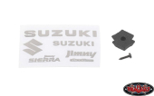 Zestaw metalowych logo do zestawu samochodowego MST 4WD Off-Road z karoserią J4 Jimny RC4WD