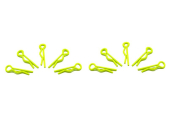 mały klips do ciała 1/10 - żółty fluorescencyjny (10) ARROWMAX (Klipy do ciała)