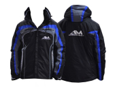 Kurtka zimowa AM czarno-niebieska z kapturem (2XL) ARROWMAX (Koszulki i naklejki)