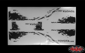Winylowa naklejka graficzna Dirty Stripes do czterodrzwiowej Mojave II RC4WD / Mojave II