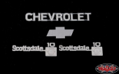 Zestaw emblematów metalowych RC4WD Chevrolet K10