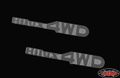 Zestaw emblematów Hilux 4WD w skali 1/10 dla Mojave i Hilux Body RC4WD