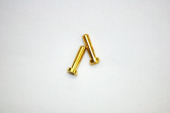 Złota wtyczka stykowa 4mm, L18mm (2) H-SPEED