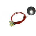 DYSK.. Biała dioda LED (2-pinowe złącze płaskie JR) x4